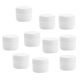 Maxbell Refillable Plastic Empty Face Cream Cosmetic Container with Lid White-20g