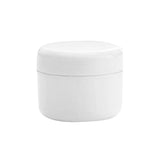 Maxbell Refillable Plastic Empty Face Cream Cosmetic Container with Lid White-20g