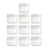 Refillable PVC Empty Face Cream Cosmetic Container with Lid Clear-20g