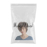 Maxbell 11" Soft Fluffy Short Straight Bob Style Natural Synthetic Curly Full Wig
