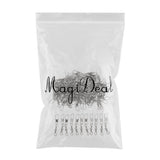 Maxbell 100Pcs Ball Bearing Swivels Coastlock Rolling Swivels Interlock Snap 8A