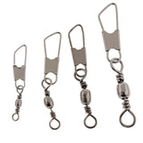 Maxbell 100Pcs Ball Bearing Swivels Coastlock Rolling Swivels Interlock Snap 8A