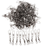 Maxbell 100Pcs Ball Bearing Swivels Coastlock Rolling Swivels Interlock Snap 8A