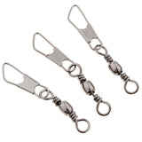 Maxbell 100Pcs Ball Bearing Swivels Coastlock Rolling Swivels Interlock Snap 8A