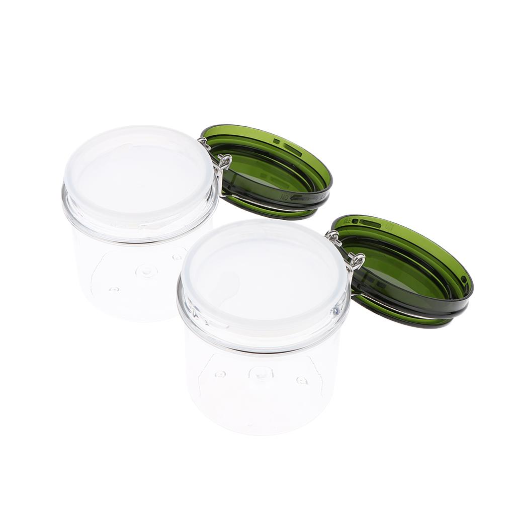 2x220ml Empty Makeup Cosmetic Storage Jar Pot Face Cream Mud Mask Container