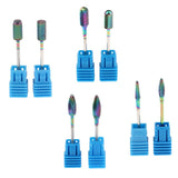 Maxbell 2Pcs Electric Nail Manicure Drill Bit Grinding Head for Polishing Care 01