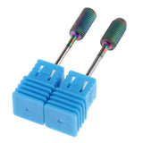 Maxbell 2Pcs Electric Nail Manicure Drill Bit Grinding Head for Polishing Care 02