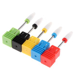 5pcs Manicure Nails Polishing Cuticle Removal Ceramic Nail Art Drill Bit Set