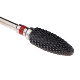 Maxbell Ceramic Polishing Head Nail Drill Bit for Electric Nail Machine Red-F