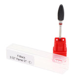 Maxbell Ceramic Polishing Head Nail Drill Bit for Electric Nail Machine Red-F