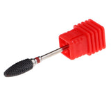 Maxbell Ceramic Polishing Head Nail Drill Bit for Electric Nail Machine Red-F