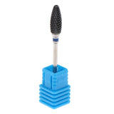 Maxbell Ceramic Polishing Head Nail Drill Bit for Electric Nail Machine Blue-M