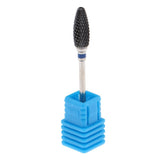 Maxbell Ceramic Polishing Head Nail Drill Bit for Electric Nail Machine Blue-M