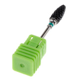 Maxbell Ceramic Polishing Head Nail Drill Bit for Electric Nail Machine Green-C
