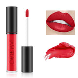 Maxbell Waterproof Longlasting Lip Gloss Nonstick Cup Liquid Velvety Lipstick Chili