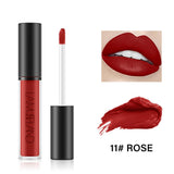 Maxbell Waterproof Longlasting Lip Gloss Nonstick Cup Liquid Velvety Lipstick Rose