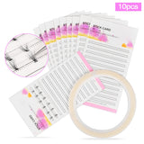 Maxbell 10Pcs Individual Lashes Volume False Eyelash Natural Long Cluster Extension