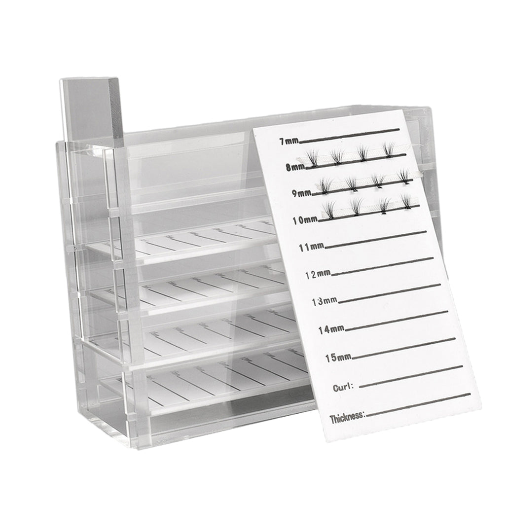 Maxbell 5 Tiers Professional Grafting False Eyelash Organizer Collection Storage Box