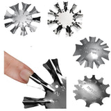 Maxbell Nail Art French Tip Smile Line Cutter Stencil Edge Trimmer Styling Tools 01