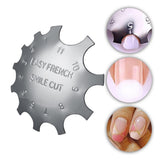 Maxbell Nail Art French Tip Smile Line Cutter Stencil Edge Trimmer Styling Tools 02