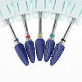 Max 5Pcs Pro Ceramic Nail Drill Bits Grinding Heads for Electric Nail Machine