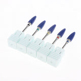 Max 5Pcs Pro Ceramic Nail Drill Bits Grinding Heads for Electric Nail Machine