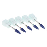Max 5Pcs Pro Ceramic Nail Drill Bits Grinding Heads for Electric Nail Machine