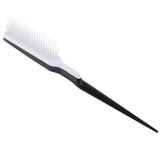 Scalp Massage Comb with Three Rows of Pointed Tails Hair Styling Brush White