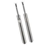 Maxbell 2pcs Professional Stainless Steel Nail Cuticle Spoon Pusher Remover Manicure