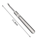 Maxbell 2pcs Professional Stainless Steel Nail Cuticle Spoon Pusher Remover Manicure