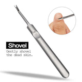 Maxbell 2pcs Professional Stainless Steel Nail Cuticle Spoon Pusher Remover Manicure