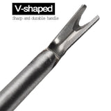 Maxbell 2pcs Professional Stainless Steel Nail Cuticle Spoon Pusher Remover Manicure