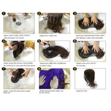 Maxbell 8'' Short Pixie Cut Curly Wig Women Human Hair Layered Wavy Daily Party Wig