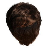 Maxbell 8'' Short Pixie Cut Curly Wig Women Human Hair Layered Wavy Daily Party Wig