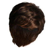 Maxbell 8'' Short Pixie Cut Curly Wig Women Human Hair Layered Wavy Daily Party Wig