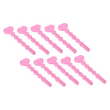 Maxbell Unique Heart-shaped Key Design Sponge Hair Curlers Hairdressing Roller Pink