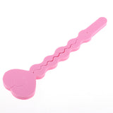Maxbell Unique Heart-shaped Key Design Sponge Hair Curlers Hairdressing Roller Pink