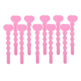 Maxbell Unique Heart-shaped Key Design Sponge Hair Curlers Hairdressing Roller Pink