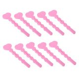 Maxbell Unique Heart-shaped Key Design Sponge Hair Curlers Hairdressing Roller Pink