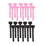 Maxbell Unique Heart-shaped Key Design Sponge Hair Curlers Hairdressing Roller Pink