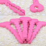 Maxbell Unique Heart-shaped Key Design Sponge Hair Curlers Hairdressing Roller Pink
