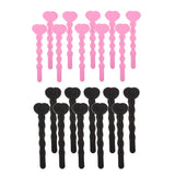 Maxbell Unique Heart-shaped Key Design Sponge Hair Curlers Hairdressing Roller Pink