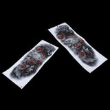 Maxbell 2Pcs Realistic 3D Waterproof Tattoo Arm Sleeves Stickers for Men Women 063