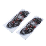 Maxbell 2Pcs Realistic 3D Waterproof Tattoo Arm Sleeves Stickers for Men Women 063