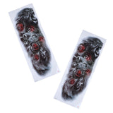 Maxbell 2Pcs Realistic 3D Waterproof Tattoo Arm Sleeves Stickers for Men Women 063