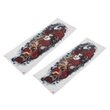 Maxbell 2Pcs Realistic 3D Waterproof Tattoo Arm Sleeves Stickers for Men Women 061