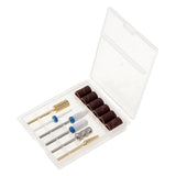 Maxbell 3/6/10pcs Nail Drill Bit Gel Removal Kit for Electric Manicure Machine 6pcs