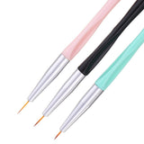 Maxbell 3x DIY Nail Art Liner Brush UV Gel Polish Painting Drawing Designing Pens Mixed