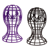 Maxbell Folding Wig Holder Wig Drying Stand Wig Accessory Hat Display Rack Purple - Aladdin Shoppers