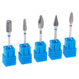 Maxbell 5pcs Pro Nails Drill Bits Set Manicure DIY Grinding Polishing Buffing Head